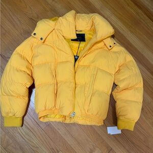 Lucky Brand Bright Yellow Puffer Jacket